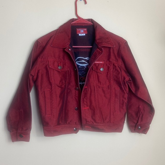 Platinum Fubu kids size 10 denim jacket - Picture 2 of 4